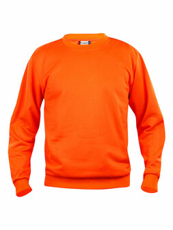 021030 basic sweater clique signaal-oranje