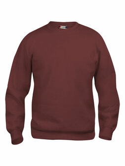 021030 basic sweater clique Bordeaux