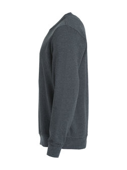 021030 basic sweater clique antraciet melange