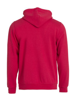 021034 Basic Hoody Full zip Clique rood