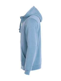 021034 Basic Hoody Full zip Clique licht blauw