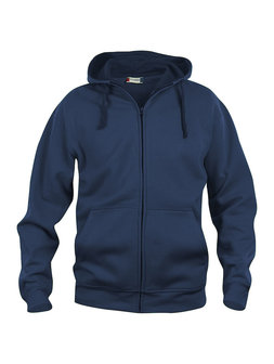 021034 Basic Hoody Full zip Clique dark navy