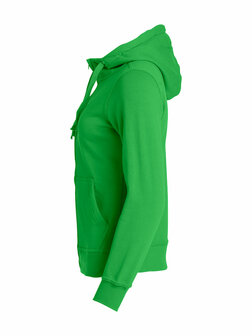 021035 Basic Hoody Full zip Ladies Clique appel groen