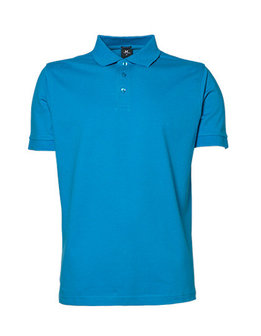 TJ1405 heren poloshirts getailleerd blauw