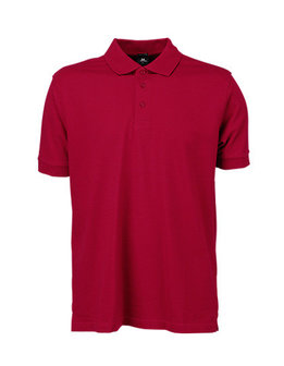 TJ1405 heren poloshirts getailleerd rood