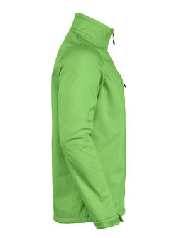 limoen groene softshell fleece jas