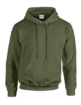 G18500 Gildan hoodeds sweaters military green