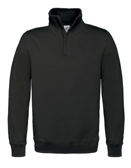 BCWUI22 sweaters met rits B&amp;C zwart