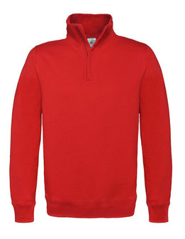 BCWUI22 sweaters met rits B&amp;C rood