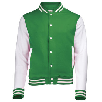 kelly green/white baseball vesten JH043