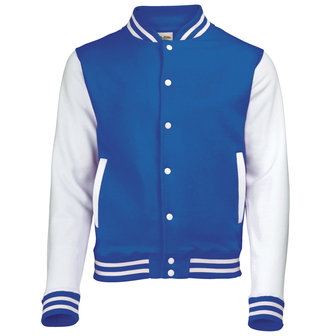 royal blue/ white baseball vesten JH043