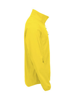 0209010 Softshell Jas Heren Lemon geel merk Clique