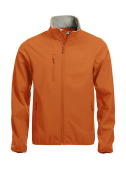 0209010 Softshell Jas Heren Diep oranje merk Clique