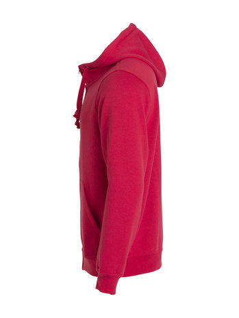 021034 Basic Hoody Full zip Clique rood