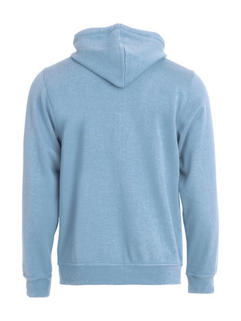 021034 Basic Hoody Full zip Clique licht blauw