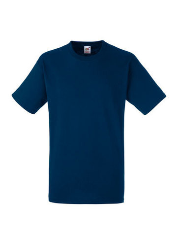 F182 heavy t-shirts Fruit of the Loom goedkope ronde hals shirts navy donkrblauw