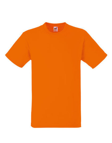 F182 heavy t-shirts Fruit of the Loom goedkope ronde hals shirts oranje