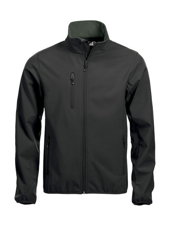 0209010 Softshell Jas Heren ZWART merk Clique