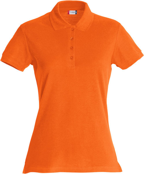 028230 Basic Polo Ladies Clique diep oranje