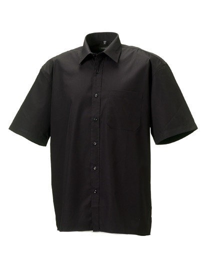 bedrijfskleding borduren korte mouw overhemden zwart