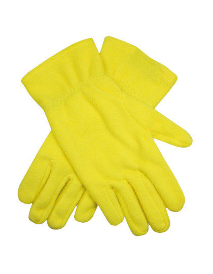 geel fleece handschoenen bestellen online
