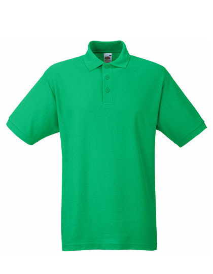 F502 Fruit of the Loom poloshirts kelly green