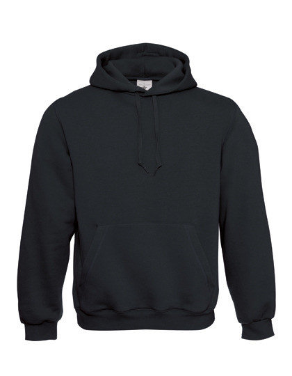 BCWU620 hooded sweaters zwart laten borduren met bedrijfslogo