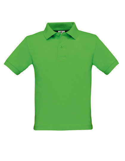 Safran B&amp;C kinder poloshirts real green groen