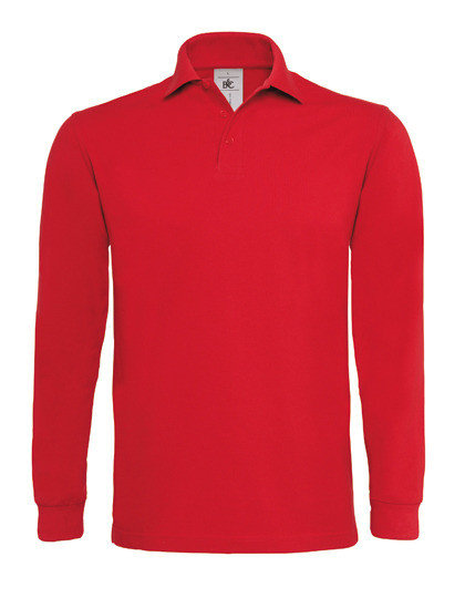 B&amp;C polosweaters lange mouwen rood