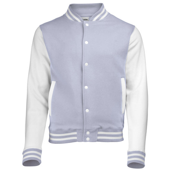 heather grey/white JH043 baseball vesten
