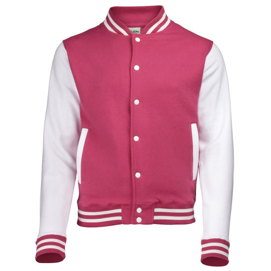 hot pink/white JH043 baseball vesten