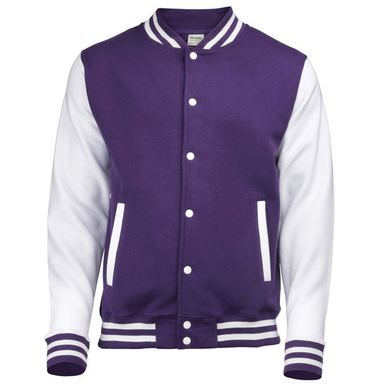 purple/white JH043 baseball vesten