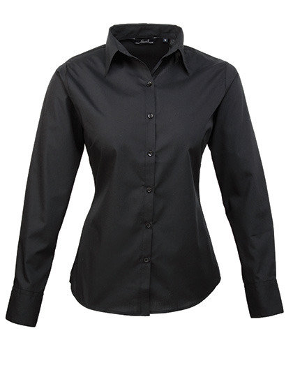 PW300 dames blouse Premier logo borduren op kleding zwart 