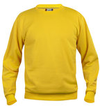 021030 Sweater Basic Roundneck Lemon Clique