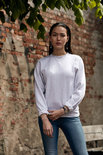 021030 Sweater Basic Roundneck Signaal-Geel Clique