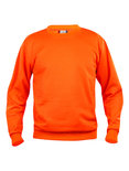 021030 Sweater Basic Roundneck Signaal-Oranje Clique