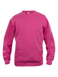 021030 Sweater Basic Roundneck Helder Kersen Clique