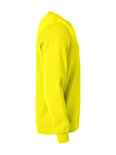 021030 Sweater Basic Roundneck Signaal-Geel Clique