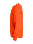 021030 Sweater Basic Roundneck Signaal-Oranje Clique