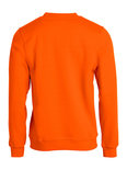 021030 Sweater Basic Roundneck Signaal-Oranje Clique