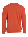 021030 Sweater Basic Roundneck Diep-Oranje Clique