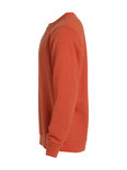 021030 Sweater Basic Roundneck Diep-Oranje Clique