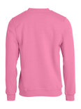 021030 Sweater Basic Roundneck Helder Roze Clique