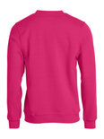 021030 Sweater Basic Roundneck Helder Kersen Clique