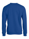 021030 Sweater Basic Roundneck Blauw Clique