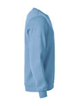 021030 Sweater Basic Roundneck Licht Blauw Clique