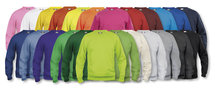 021030 Sweater Basic Roundneck Licht Groen Clique