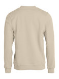 021030 Sweater Basic Roundneck Khaki Clique