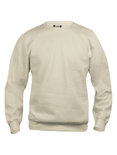 021030 Sweater Basic Roundneck Khaki Clique