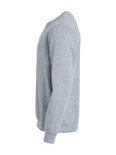 021030 Sweater Basic Roundneck Grijs-Melange Clique